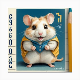 Hamster Calendar 1 Canvas Print