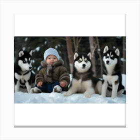 Siberian Husky Canvas Print