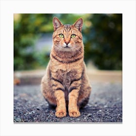 Tabby Cat Canvas Print