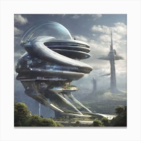 Futuristic City Canvas Print