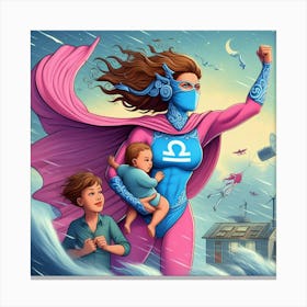 Libra Super Mom #7 Canvas Print