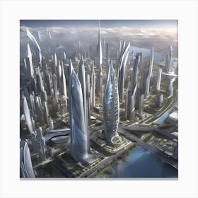 100 Years in The Future Canvas Print