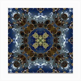 The Pattern Is Blue Bubbles 4 Canvas Print