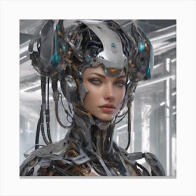 Cyborg Woman #1 Canvas Print
