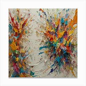 Colorful Splashes Canvas Print