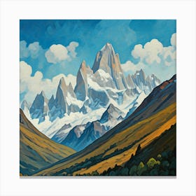 Chilean Mountains 1 Canvas Print