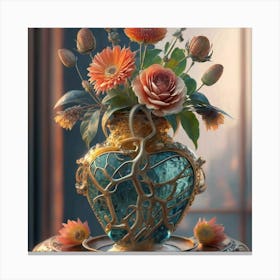 Vase Unique And Rare Decorative Antique 12 Canvas Print