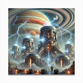 A Futuristic Sci Fi Depiction Of The Jovian Syndic 1 Canvas Print