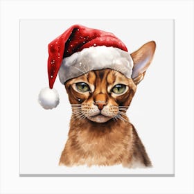 Santa Cat 8 Canvas Print