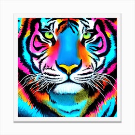 Psychedelic Tiger Canvas Print