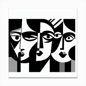 Three Faces 1 Canvas Print