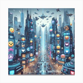 Futuristic City 7 Canvas Print