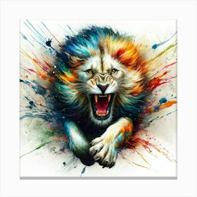 Lion Painting 5 Canvas Print