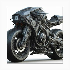 Futuristic Motorcycle 2 Canvas Print