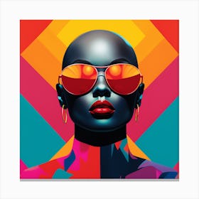 Woman With Sunglasses 2 Canvas Print