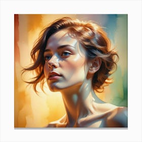 Portrait Of A Woman 71 Canvas Print