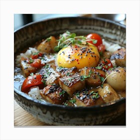 Tofu Fried Rice Canvas Print