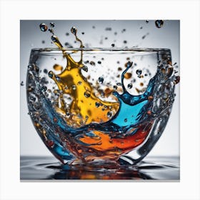 The Splash Abstract  Canvas Print