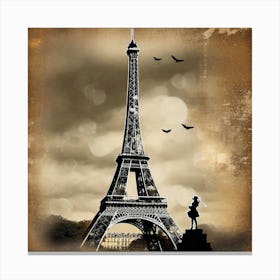 Paris Eiffel Tower 30 Canvas Print