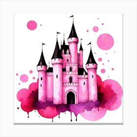 Pink Castle 1 Canvas Print