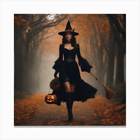 Witch In The Woods 4 Canvas Print