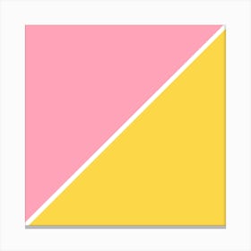 Pink And Yellow Canvas Print