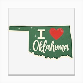 I Love Oklahoma Canvas Print