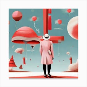 Red Balloons Canvas Print