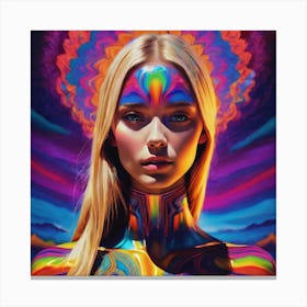 Futuristic fashionista Canvas Print