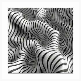 Abstract Zebra Pattern Canvas Print