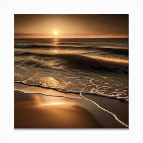 Sunset On The Beach 727 Canvas Print