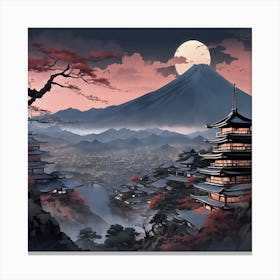 Japanese Pagoda Canvas Print