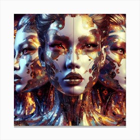 Cyborg Women Canvas Print