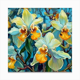 Blue Orchids Canvas Print