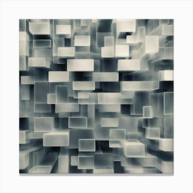 Abstract Background With Cubes Canvas Print