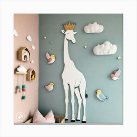 Giraffe Wall Art Canvas Print