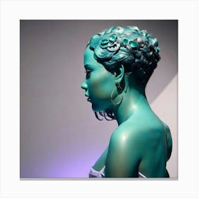 Blue Woman Canvas Print