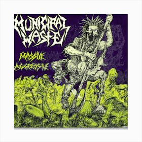 Municipal Waste Trash Metal 2 Canvas Print