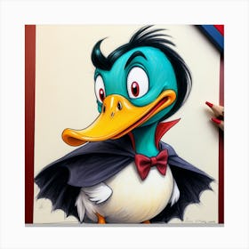 Dracula Duck Canvas Print