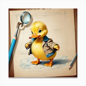 Duck Detective 10 Canvas Print