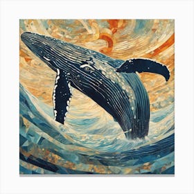 Radiant Humpback Whale Canvas Print