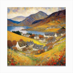 Scottish Village Canvas Print