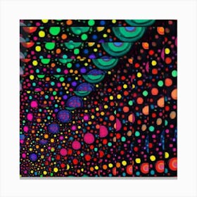 Psychedelic Dots Lienzo