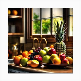 Fruit In The Kitchen Canvas Print