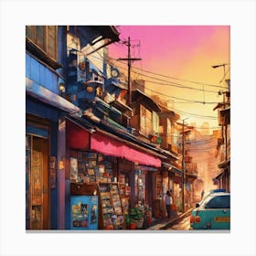 Street Scene Canvas Print