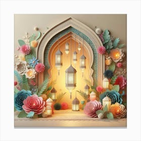 Islamic Ramadan Decoration Canvas Print