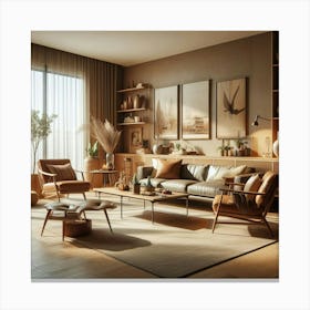 Modern Living Room 14 Canvas Print