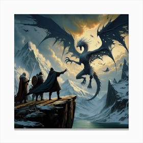 Dwarves And Dragons Canvas Print