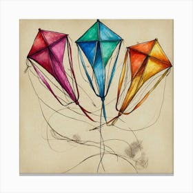 Kites Canvas Print