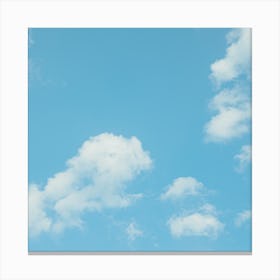 Blue Sky With Clouds 16 Canvas Print